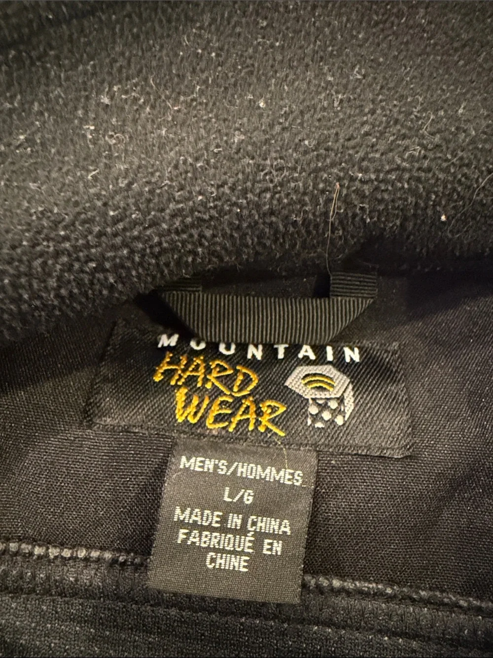 Mountain Hardwear Gray and Black Fleece Vest - Men's Zip Front